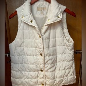 Michael Kors White Puffer Vest